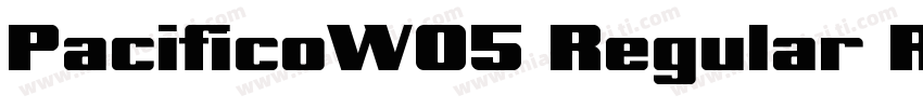 PacificoW05 Regular Regular字体转换